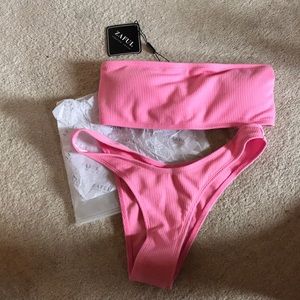 Pink bathing suit